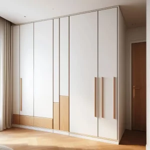 Armoire Spaceo avec portes Nature :