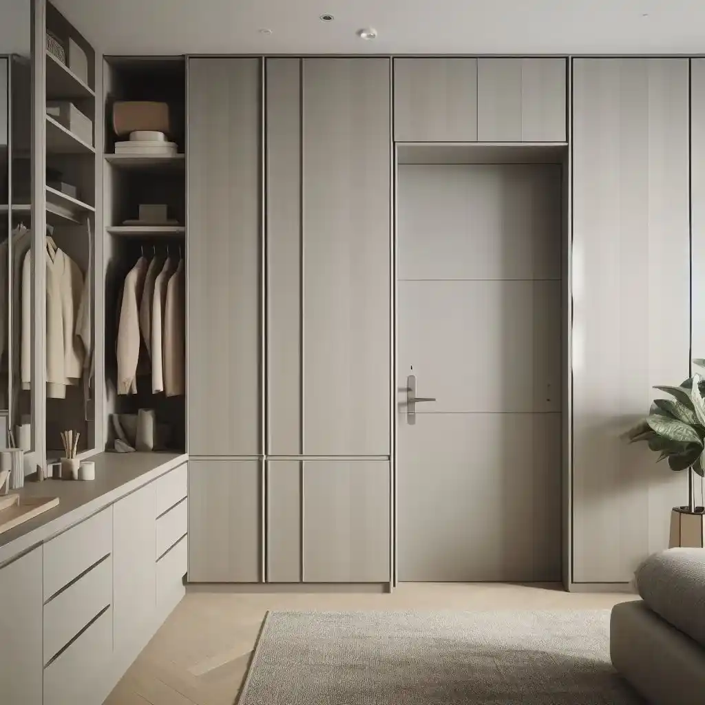 Vestidor y habitación personalizada con muebles estandares y #hack o reconvertidos con puertas Nature