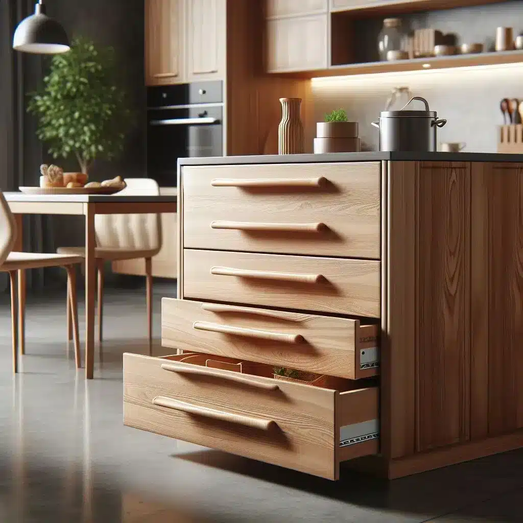 Tiradores de madera para muebles de cocina - Re-doors
